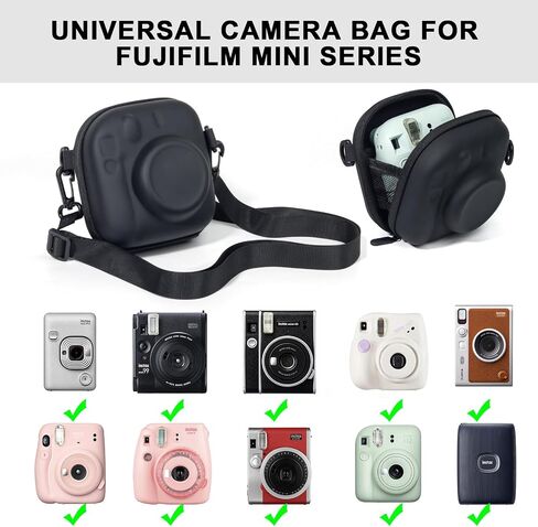 Hard Case Inside Size 5.67x4.09 inches for Fujifilm Instax Mini Link 3 Liplay EVO for Kodak Printomatic Digital Instant Film Print Camera and Student Digital Travel Camera(Black) (No Camera) in Saudi Arabia