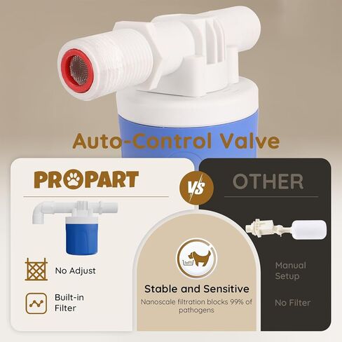 موزع مياه الكلب الأوتوماتيكي الكبير للكلاب والماشية ، موزع المياه التلقائي المصنوع من 316 من الفولاذ المقاوم للصدأ ، يشمل آلية تعبئة السيارات ، وتوصيل الحديقة 3/4 "للاستخدام الفوري in Kuwait