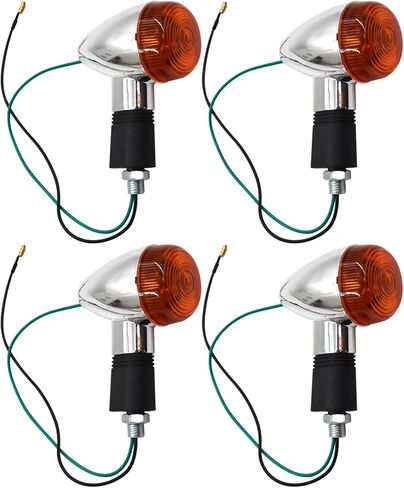 4 حزمة Universal Chrome Motorcycle Turn Turn Light Light Light in Saudi Arabia