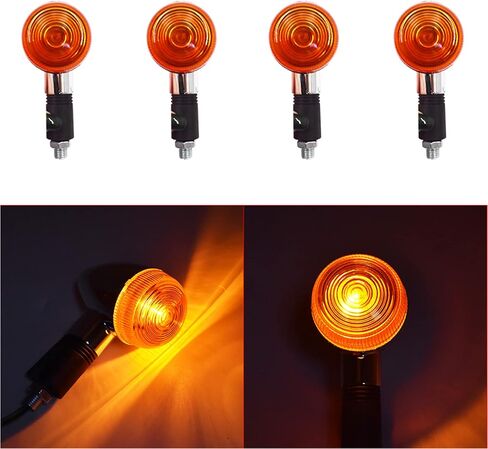 4 حزمة Universal Chrome Motorcycle Turn Turn Light Light Light in Saudi Arabia
