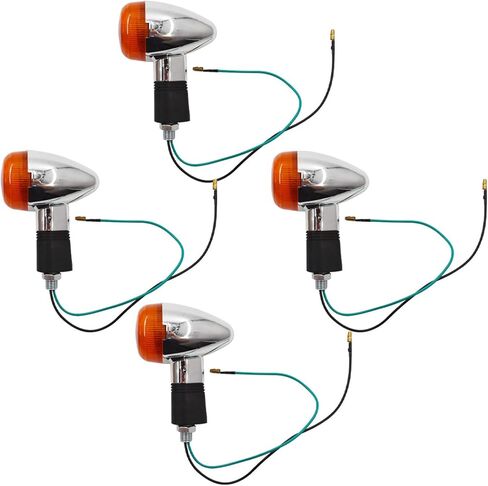 4 حزمة Universal Chrome Motorcycle Turn Turn Light Light Light in Saudi Arabia