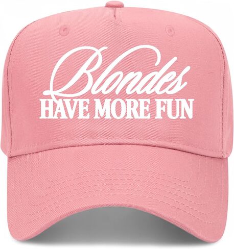 Blondes Have More Fun Vintage Trucker Hat | Funny Premium Snapback Baseball Hat for Men & Women in Saudi Arabia