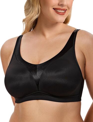 Wingslove Women's Wireless Bras Full Coverage No Underwire Unlined Smooth Comfort Minimizer Bra Plus Size Non Padded Support in Saudi Arabia