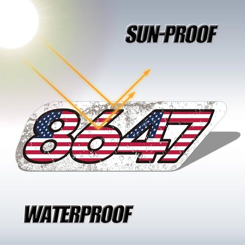 3pcs 8647 Car Magnets ، ملصقات العلم الأمريكي ، حملة ملصقات الصدمات السياسية المغناطيسية للسيارات والشاحنات والمركبات (النمط ب) in Kuwait