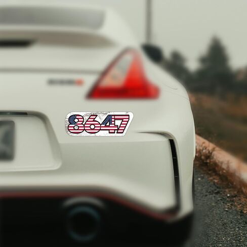 3pcs 8647 Car Magnets ، ملصقات العلم الأمريكي ، حملة ملصقات الصدمات السياسية المغناطيسية للسيارات والشاحنات والمركبات (النمط ب) in Kuwait