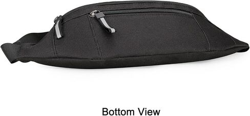 Entchin Crossbody Fanny Pack for Women Men,2-Zipper Pockets Small Belt bag,Lightweight Waist Back Pack (Black) in Kuwait