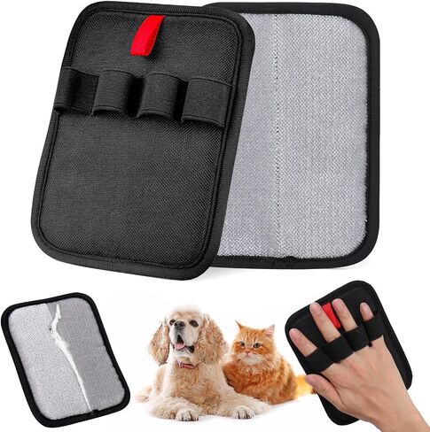 AIERSA Pet Hair Removal Tool, Static Removal Gloves for Pet Hair, Dog and Cat Hair Remover Set for Couch, Clothes, Car Detailing, Carpet, Bed, Bedding, Furniture in Saudi Arabia