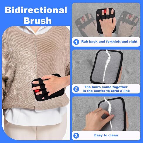 AIERSA Pet Hair Removal Tool, Static Removal Gloves for Pet Hair, Dog and Cat Hair Remover Set for Couch, Clothes, Car Detailing, Carpet, Bed, Bedding, Furniture in Saudi Arabia