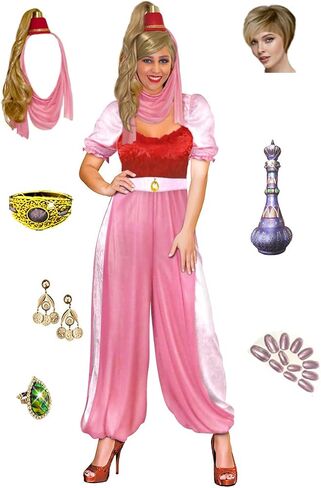 Sanctuarie Designs بالإضافة إلى حجم Genie Halloween Costume & Wig Ponytail Hat in Kuwait