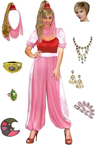 Sanctuarie Designs بالإضافة إلى حجم Genie Halloween Costume & Wig Ponytail Hat in Kuwait