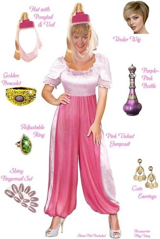 Sanctuarie Designs بالإضافة إلى حجم Genie Halloween Costume & Wig Ponytail Hat in Kuwait