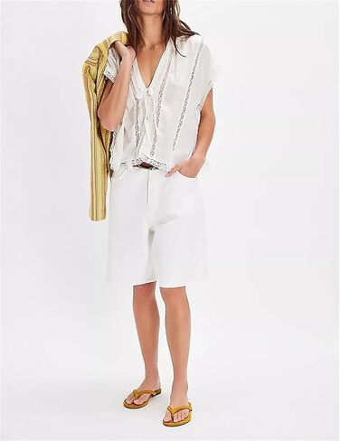 Women's Lace Semi Sheer Top Y2k Button Front Open Tie Up Tank Crop Blouse Shirt Cute Coquette Vest Summer in Kuwait