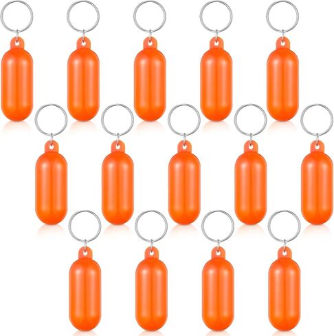 Tondiamo 14 Pcs Boat Floating Keychain, 2.56 x 0.98 Inch Colorful Float Key Pendant, Oval Shape Boat Key Ring Floating Key Chain for Boating Sailing Kayak Surfing Fishing Outdoor Water Sport Accessory in Saudi Arabia