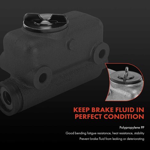 A-Premium Brake Master Cylinder with Reservoir and Cap Compatible with Ford Vehicles - F-100 1953 1954 1955 1956 - Replaces# 5461320, B3C-2140-A in Saudi Arabia