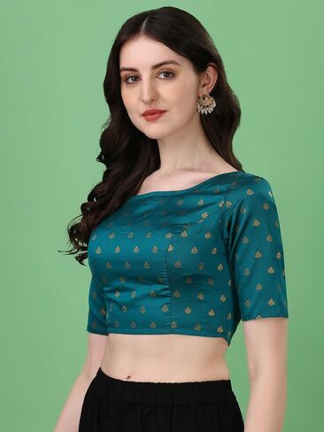 Indian Women's Traditional Style Designer Readymade Saree Blouse in Saudi Arabia