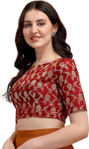 Indian Women's Traditional Style Designer Readymade Saree Blouse in Saudi Arabia