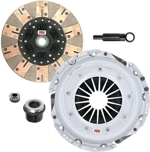 ClutchMaxPRO Performance Stage 3 Clutch Kit with Slave Cylinder Compatible with 1988-1992 Ford Bronco E150 E250 E350 F150 F250 F350 Econoline, Econoline Wagon 4.9L 5.0L 5.8L (CP07057DFWS-ST3) in Saudi Arabia