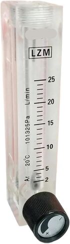 1pcs 0.1-1/0.3-3/0.5-5/1-10/2-20/2-25LPM دفع في FIT 6 OD TUBE LZM-8M ACRYLIC AR ROTAMETER METER مع صمام (0.1-1LPM) in Saudi Arabia