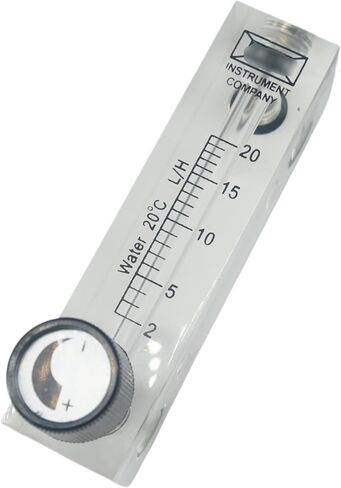 1PCS 2-20L/H LZM-6T Acrylic لوحة تدفق المياه المتراكتر مع صمام التحكم M18 MALE G 1/4 BSPT أنثى in Saudi Arabia