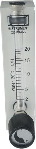 1PCS 2-20L/H LZM-6T Acrylic لوحة تدفق المياه المتراكتر مع صمام التحكم M18 MALE G 1/4 BSPT أنثى in Saudi Arabia