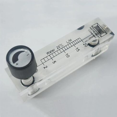 1PCS 2-20L/H LZM-6T Acrylic لوحة تدفق المياه المتراكتر مع صمام التحكم M18 MALE G 1/4 BSPT أنثى in Saudi Arabia