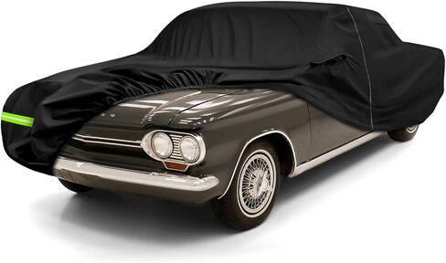 غطاء السيارة المقاوم للماء Sapubk متوافق مع 1977-1996 Chevy Caprice Coupe/Sedan ، جميع أغطية السيارات الكلاسيكية مع القطن الداخلي والسكري للحماية من غبار أمطار الثلج in Kuwait