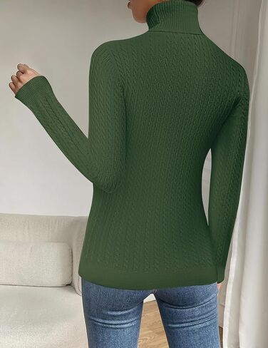 Zeagoo Womens Sensters 2025 Turtleneck Cable متماسكة الأكمام الطويلة السحب اللطيف in Kuwait