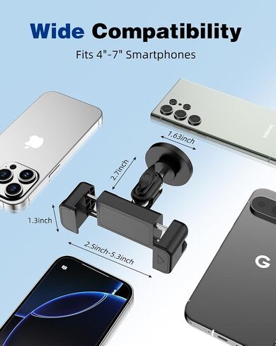 Gym Magnetic Phone Holder, 360°Adjustable, Magnetic Phone Holder for Gym Accessory for Men and Women Gift, Compatible with 4-7" Smartphones in Saudi Arabia