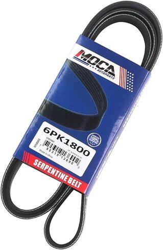 MOCA 6PK1800 Serpentine Belt fit 88-95 for Buick Regal & 87-93 for Chevrolet Beretta & 91-95 for Jeep Wrangler & 89-93 for Oldsmobile Cutlass Supreme & 90-95 for Pontiac Grand Prix in Saudi Arabia