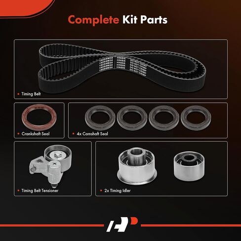 مجموعة حزام توقيت المحرك A-premium متوافقة مع Ford Probe 1993-1997 & Mazda 626 1993-2002 ، Millenia 1995-2002 ، MX-3 MX3 1992-1995 ، MX-6 MX6 1993-1997-1.8L 2.5L in Saudi Arabia