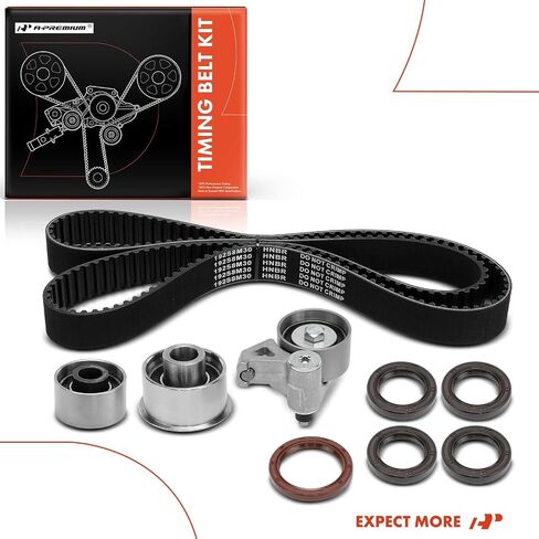 مجموعة حزام توقيت المحرك A-premium متوافقة مع Ford Probe 1993-1997 & Mazda 626 1993-2002 ، Millenia 1995-2002 ، MX-3 MX3 1992-1995 ، MX-6 MX6 1993-1997-1.8L 2.5L in Saudi Arabia