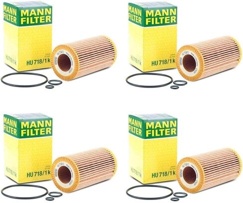 Set of 4 Engine Oil Filters HU718/1k For Dodge Freightliner Sprinter 2.7L in Saudi Arabia
