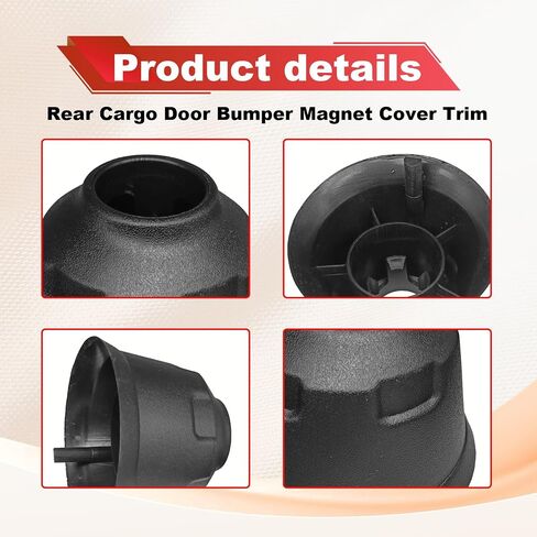 Rear Cargo Door Bumper Magnet Cover Compatible with Ford Transit 2015 2016 2017 2018 2019 Year Car Accessories Replace for BK3Z-16758-C in Saudi Arabia