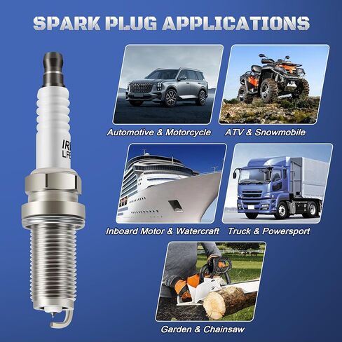 Iridium Spark Plugs 6 حزمة متوافقة مع 2006-2015 لكزس IS250 IS350 GS350 GS450H V6 2.5L 3.5L 2007 2008 2008 2010 2012 2013 2014 2015 استبدال 6858 ، DFH6B11A in Saudi Arabia