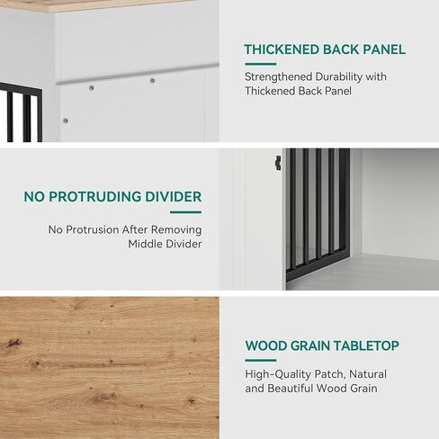 Yitahome Dog Dog Crate Furniture للكلاب الكبيرة ، الطاولة الجانبية ، الكلاب الحديثة في داخلي يصل إلى 80 رطلاً ، قفص الكلب من الحطب 2-في 1 مع أعلى مقاومة للماء ، زوايا أمان ، قفل فولاذي ، 43 "لتر ، غريج. in Kuwait