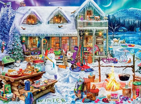 Buffalo Games - Aimee Stewart - The Library of Dogs - 1000 Piece Jigsaw Puzzle for Adults -Challenging Puzzle Perfect for Game Nights - Finished Size is 26.75 x 19.75 in Saudi Arabia