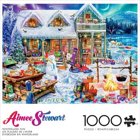 Buffalo Games - Aimee Stewart - The Library of Dogs - 1000 Piece Jigsaw Puzzle for Adults -Challenging Puzzle Perfect for Game Nights - Finished Size is 26.75 x 19.75 in Saudi Arabia