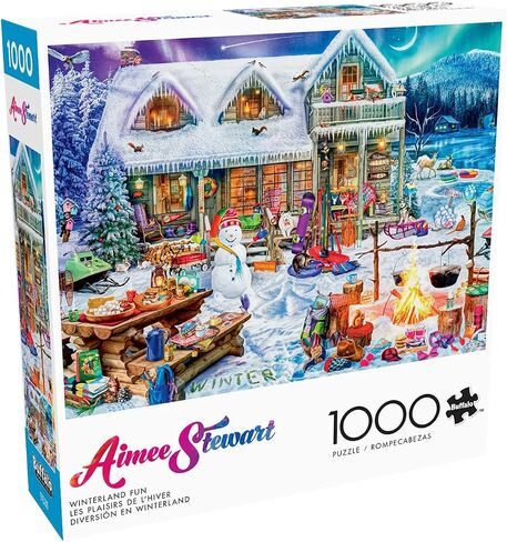 Buffalo Games - Aimee Stewart - The Library of Dogs - 1000 Piece Jigsaw Puzzle for Adults -Challenging Puzzle Perfect for Game Nights - Finished Size is 26.75 x 19.75 in Saudi Arabia