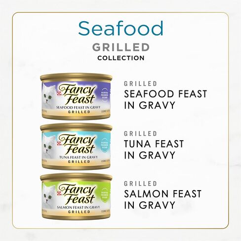 Purina Fancy Feast Clrilled Cat Cat Food Collection in Wet Cat Food Food Pack - (Pack of 24) 3 Oz. علب in Kuwait