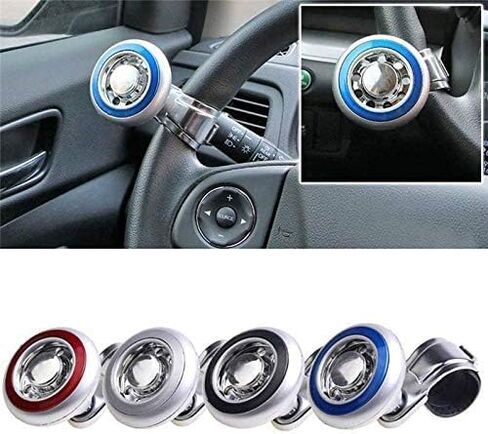 Non Slip 360 Degree Booster Knob Suicide Knob for Car Spinner Suicide Knob (Red) Steering Wheel Booster Knob Booster Ball in Saudi Arabia