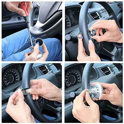 Non Slip 360 Degree Booster Knob Suicide Knob for Car Spinner Suicide Knob (Red) Steering Wheel Booster Knob Booster Ball in Saudi Arabia