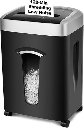 150 Sheet Auto-Feed Micro Cut Paper Shredder for Home Office Use, P-5 Super High Security (5/64 x 19/32 inches), Large 6-Gallon Bin, 20-Min Continuous Run, 55dB Ultra-Quiet, White in Saudi Arabia