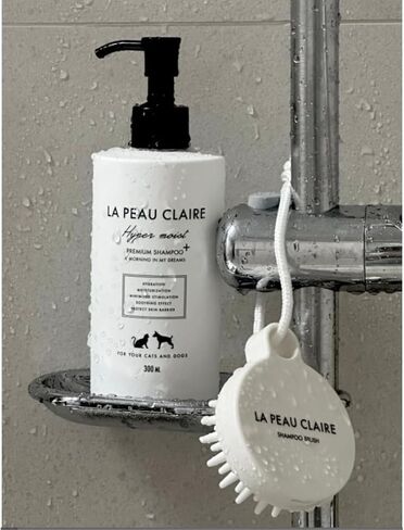 Hypoallergenic Dog Shampoo and Conditioner in 1, Cat Shampoo, Moisturizing, Tear-Free for Sensitive Skin, Puppies, with Pet-Friendly Fragrance, Includes Silicone Bath Brush in Saudi Arabia