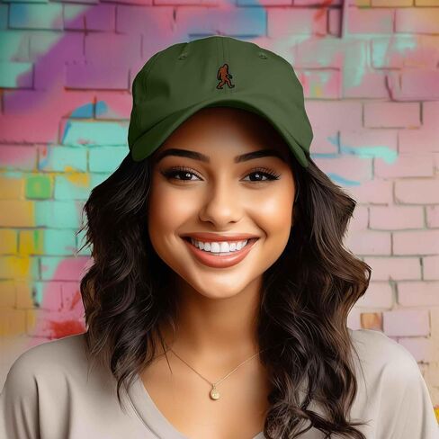 DALIX Sasquatch Embroidered Cap Cotton Baseball Summer Cool Dad Hat Mens in Saudi Arabia