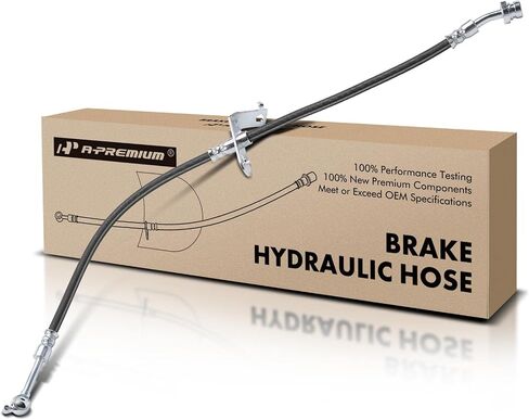 A-Premium Front Passenger Brake Hydraulic Hose Compatible with Select Hyundai Models - Sonata 2015 2016 2017 2018 2019 With Manual Parking Brake - Replace# 58732C1100 in Saudi Arabia
