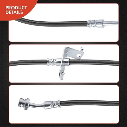 A-Premium Front Passenger Brake Hydraulic Hose Compatible with Select Hyundai Models - Sonata 2015 2016 2017 2018 2019 With Manual Parking Brake - Replace# 58732C1100 in Saudi Arabia