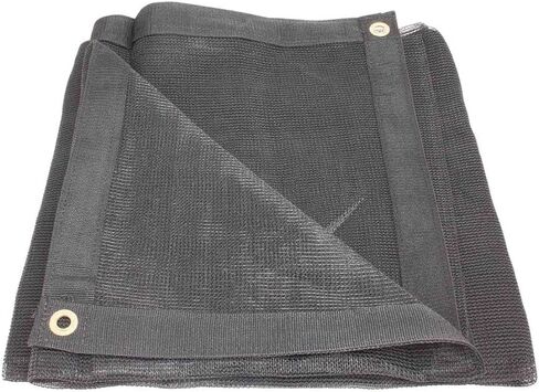 منتجات mytee 12'x26 'أسود 70 ٪ من الظل الشبكة القنب للهواء في الهواء الطلق مع الحلقات - 6 أونصة شبكية شبكية شاقة متين للغاية لشاحنة القمامة ، شاحنات رولوف - شبكات شبكية شبكة القماش للشمس ، النبات ، الفناء in Kuwait