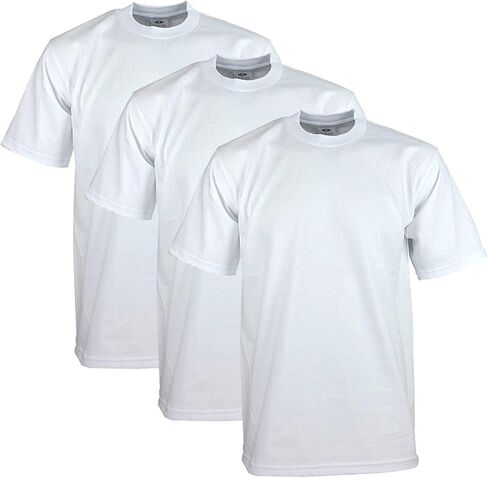 Pro Club Men's 3-Pack Heavyweight Cotton Short Sleeve Crew Neck T-Shirt in Saudi Arabia