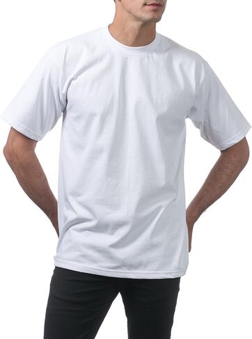 Pro Club Men's 3-Pack Heavyweight Cotton Short Sleeve Crew Neck T-Shirt in Saudi Arabia