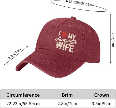 I Love My Awesome Wife Hat for Men Low Washed Distressed Baseball Caps Cool Cap for Dad in Saudi Arabia